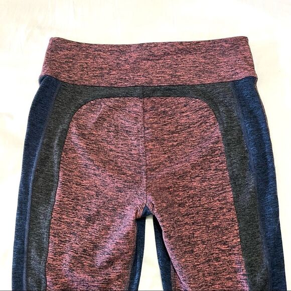 Free People Movement Leggings Dylan Color Blocked Cropped Mesh High Rise Medium - Picture 9 of 14